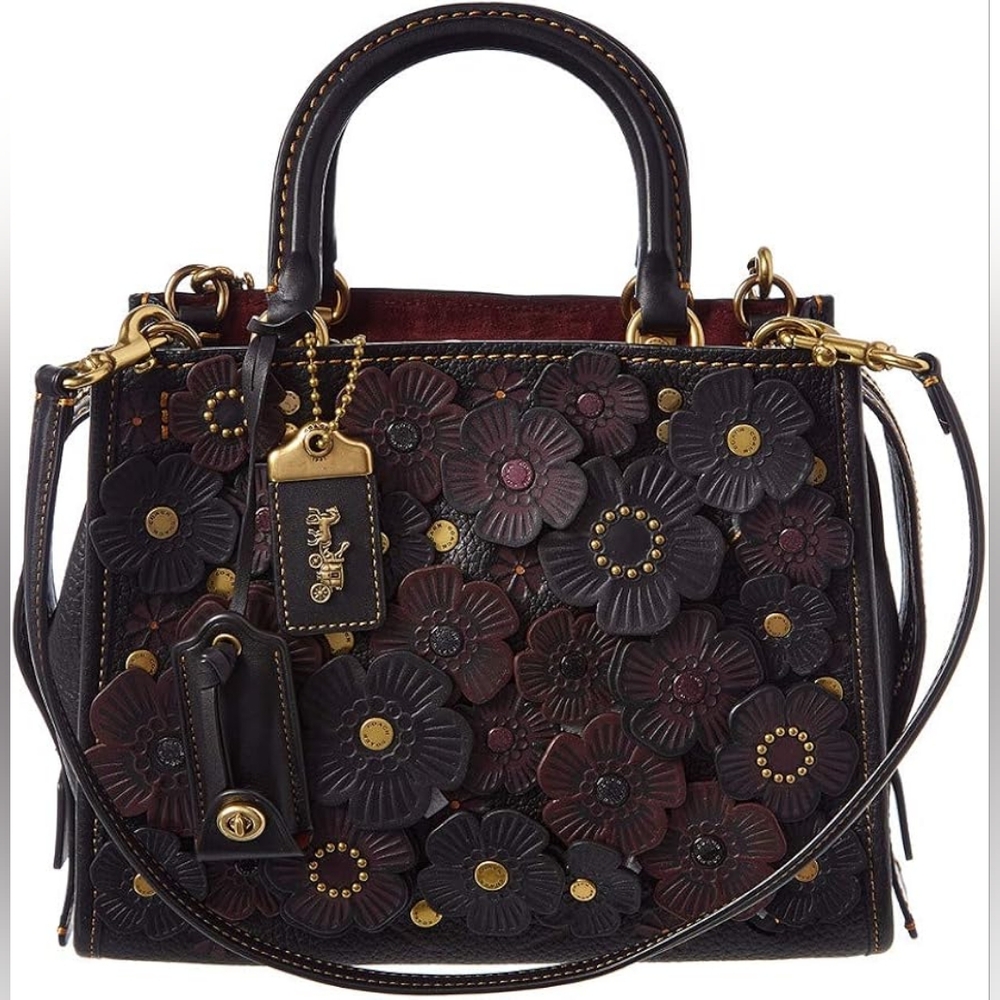 Limited edition Oxblood coach tearose purse - Picture 1 of 5